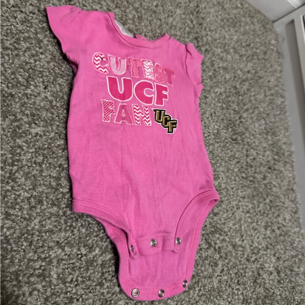 Rivalry Threads Pink UCF Baby Bodysuit